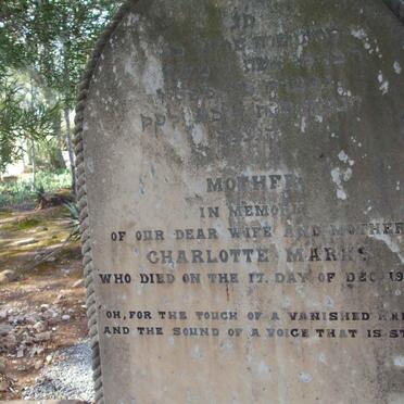 MARKS Charlotte  -1900