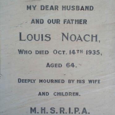 NOACH Louis  -1935 