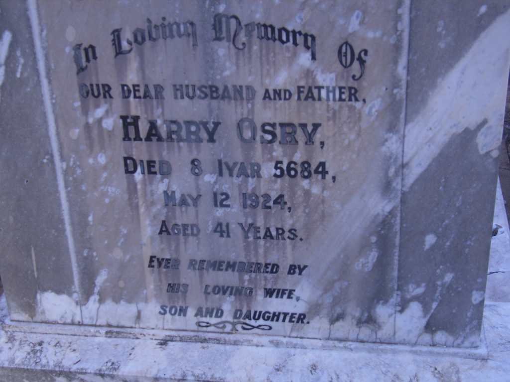 OSRY Harry -1924