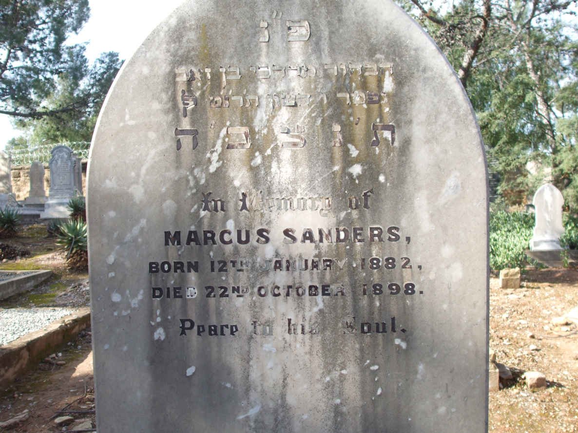 SANDERS Marcus 1882-1898