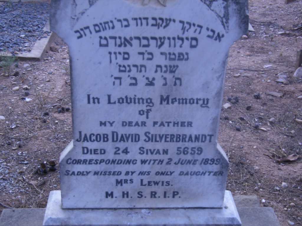 SILVERBRANDT Jacob David -1899