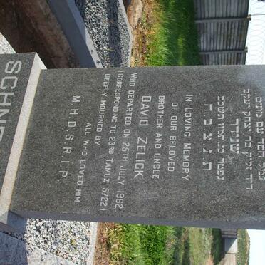 SCHNEIDER David Zelick  -1962