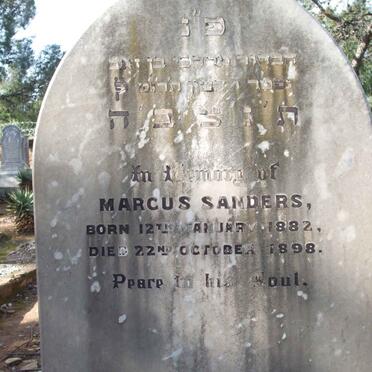 SANDERS Marcus 1882-1898