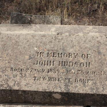 HUDSON John 1838-1889