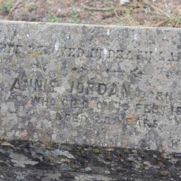 JORDAN Annie nee LIND -1882