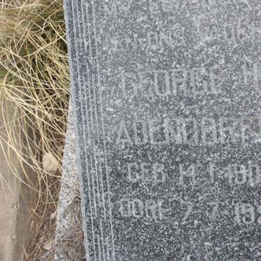 ADENDORFF George H. 1905-1958