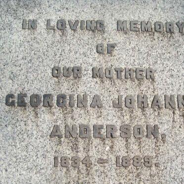 ANDERSON Georgina Johanna 1834-1889