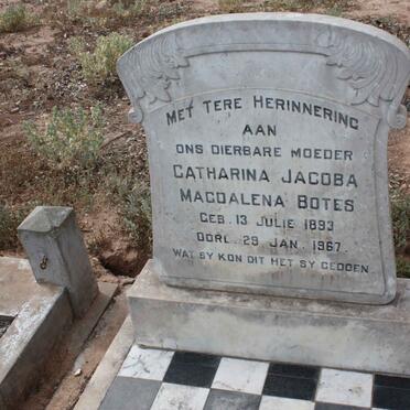 BOTES Catharina Jacoba Magdalena 1893-1967