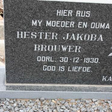 BROUWER Hester Jakoba -1930