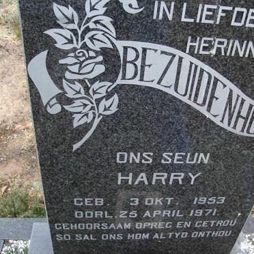 BEZUIDENHOUT Harry 1953-1971