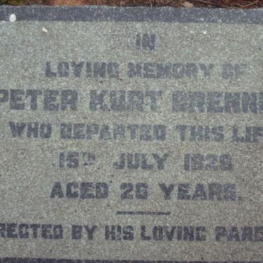 BRENNING Peter Kurt -1928