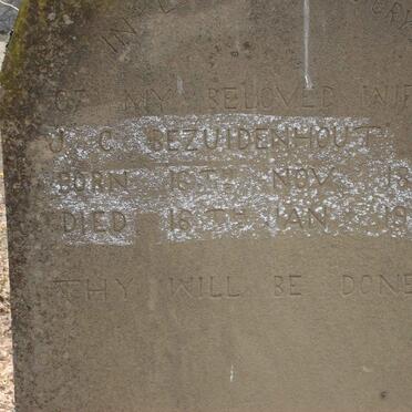 BEZUIDENHOUT J.C. 1836-1917