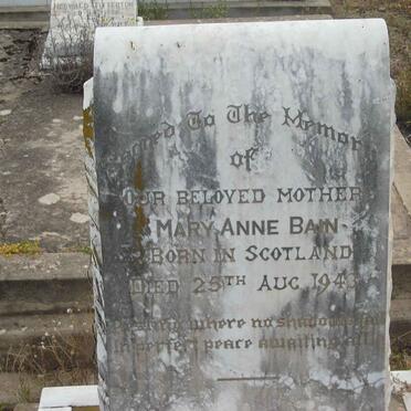 BAIN Mary Anne  -1943