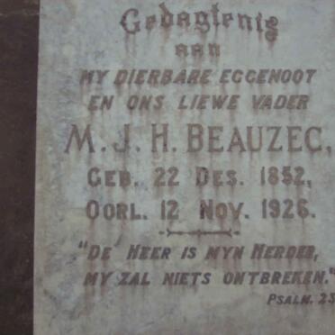 BEAUZEC M.J.H. 1852-1926