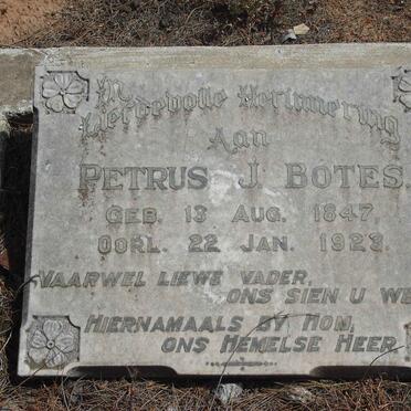 BOTES Petrus J. 1847-1923