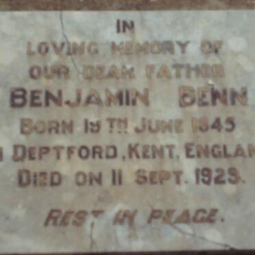 BENN Benjamin 1845-1929
