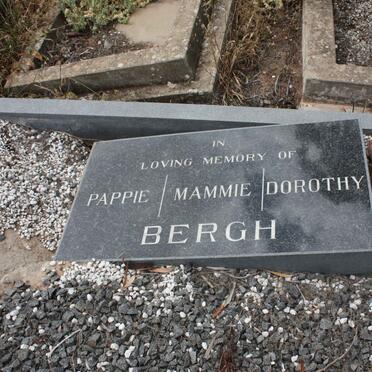 BERGH Pappie :: BERGH Mammie :: BERGH Dorothy