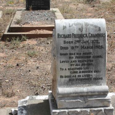 CHAMBERS Richard Frederick 1872-1925