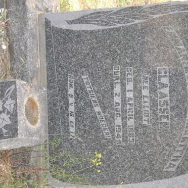 CLAASSEN Emmarentia Margaritha nee ELLIOT 1863-1949