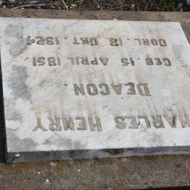 DEACON Charles Henry 1851-1924