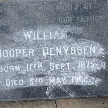 DENYSSEN William Hooper 1875-1962