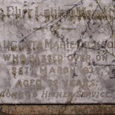 DICKSON Augusta Marie -1937