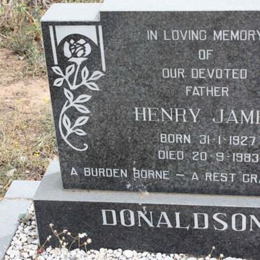 DONALDSON Henry James 1927-1983
