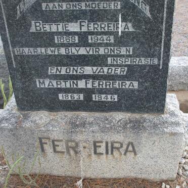FERREIRA Martin 1863-1946 &amp; Bettie 1868-1944