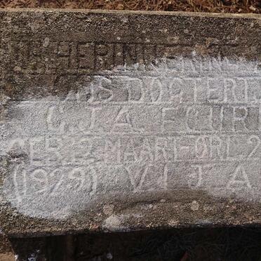 FOURIE G.J.A. 1929-1934