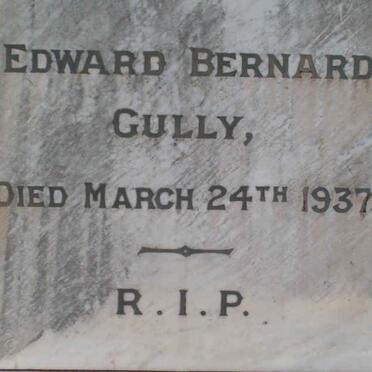 GULLY Edward Bernard  -1937