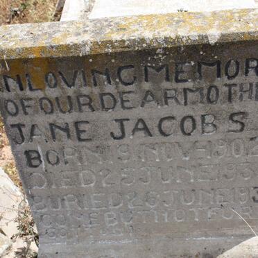 JACOBS Jane 1902-1931