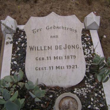 JONG Willem, de 1879-1921