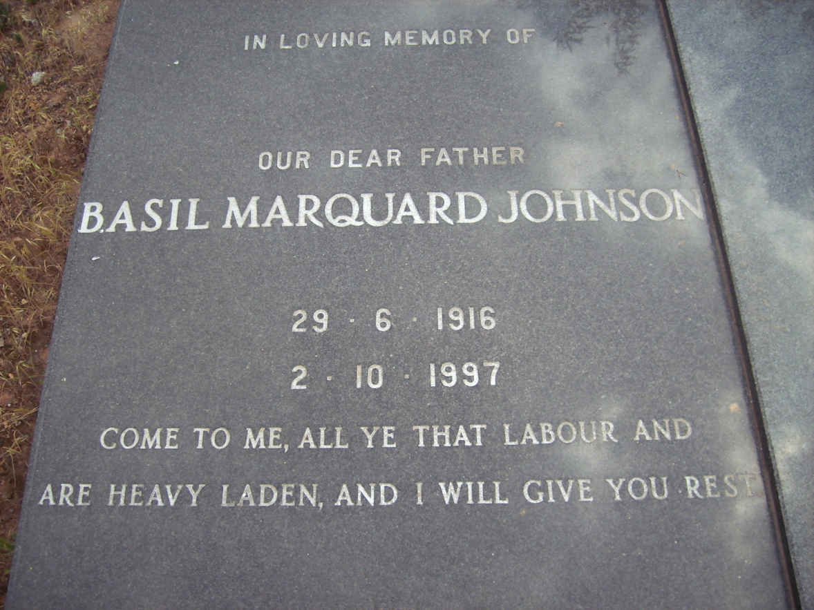 JOHNSON Basil Marquard 1916-1997