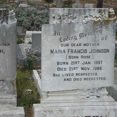 JOHNSON Maria Francis nee ROSE 1897-1966
