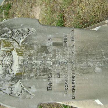 KLERK Barend Jacobus, de 1865-1920