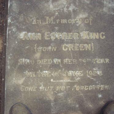 KING Ann Esther nee GREEN -1928