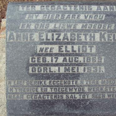 KEUN Anne Elizabeth nee ELLIOT 1869-1931