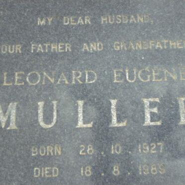 MULLER Leonard Eugene 1927-1989