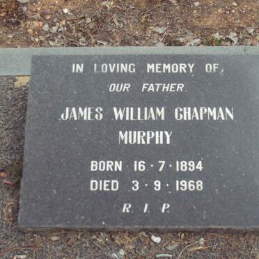 MURPHY James William Chapman 1894-1968
