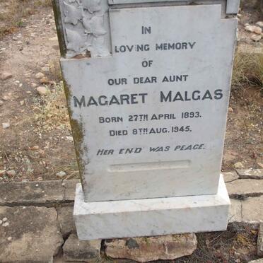 MALGAS Magaret 1893-1945