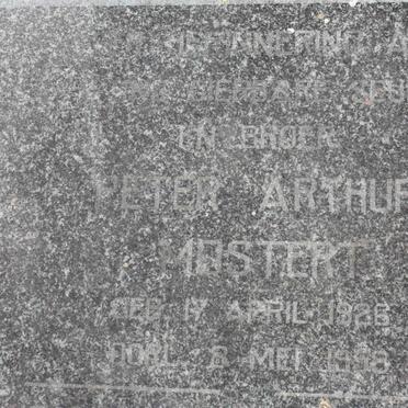 MOSTERT Peter Arthur 1926-1958