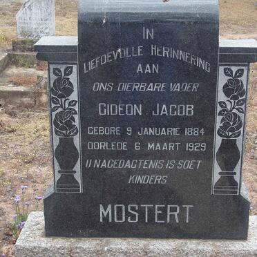 MOSTERT Gideon Jacob 1884-1929