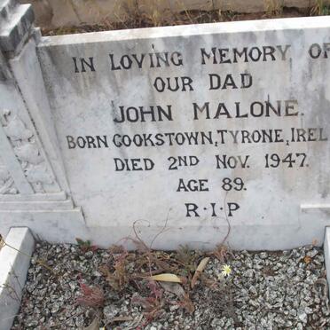 MALONE John -1947 