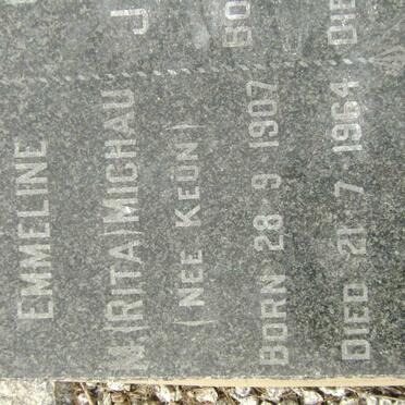 MICHAU Georg J. 1911-1963 &amp; Emmeline M. KEUN 1907-1964