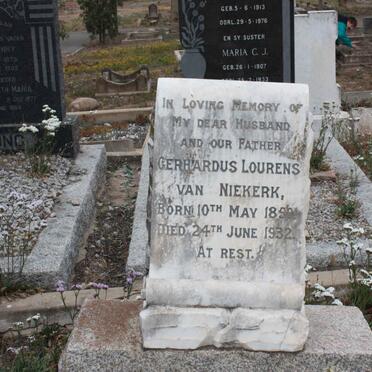 NIEKERK Gerhardus Lourens, van 1859-1932