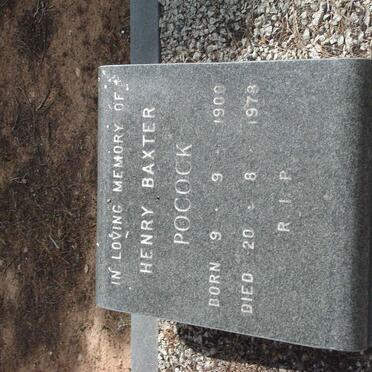 POCOCK Henry Baxter 1900-1978