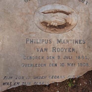 ROOYEN Philipus Martines, van 1884-1908