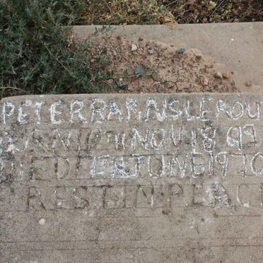 ROUX Peter ?, le 1892-1970