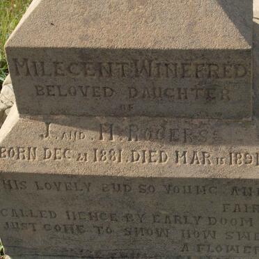 ROGERS Milecent Winefred 1881-1891