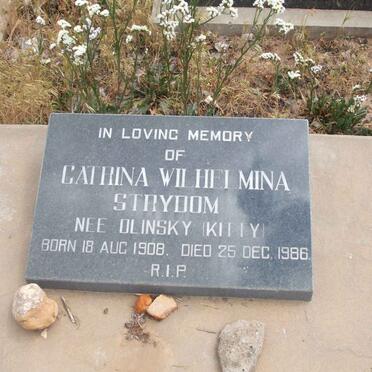 STRYDOM Cathrina Wilhelmina nee OLINSKY 1908-1986
